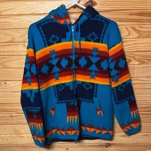 Colorful Geometric Patterned Hoodie